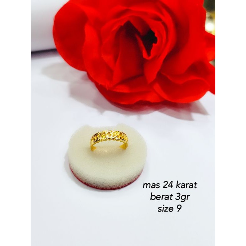 cincin ½rantai 24Karat