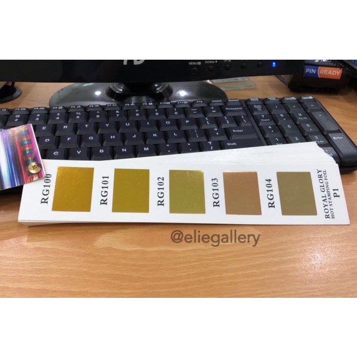 

kertas- kertas foil hotprint undangan poly embos (panjang 120 meter) -kertas.
