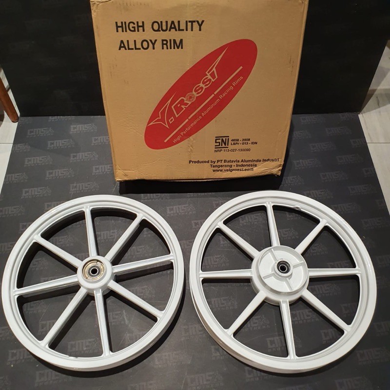 Velg Racing VRossi Zigen Swan2 Rx King Palang 8 17x160 18x185 Putih