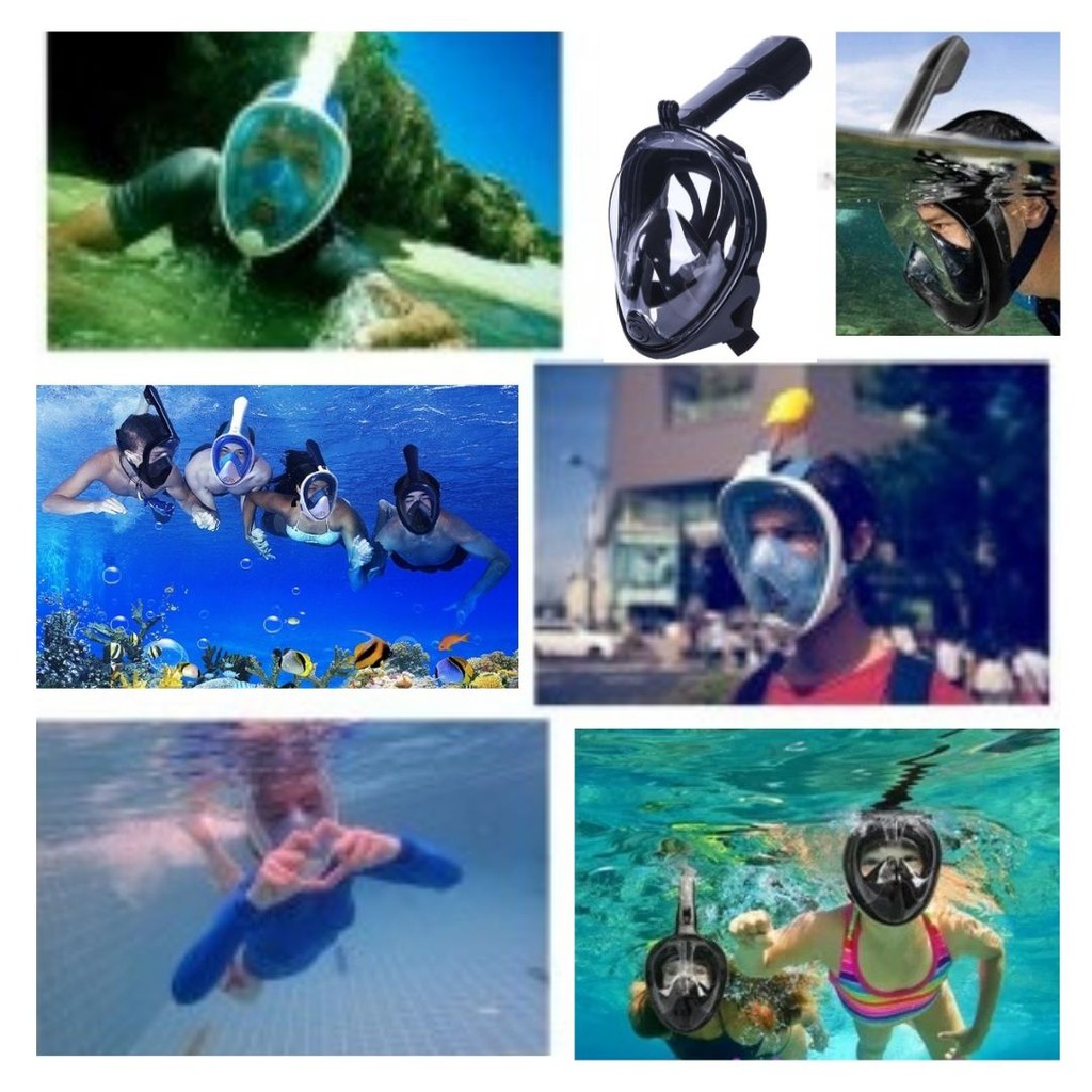 Kacamata Renang Menyelam Snorkeling Fullface XL With Cam Adapter 111140