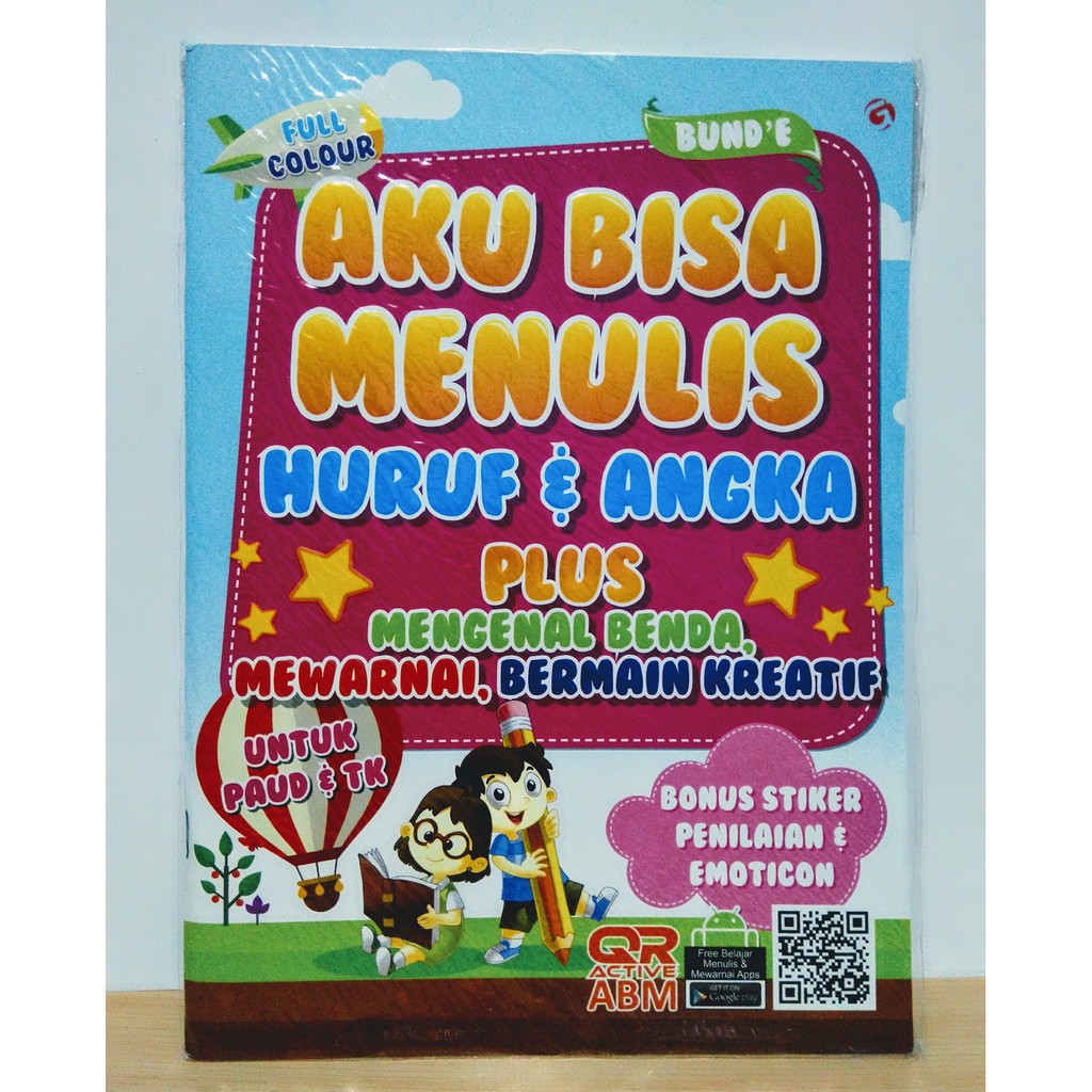 BUKU ANAK PAUD & TK (Belajar MENULIS HURUF dan ANGKA)
