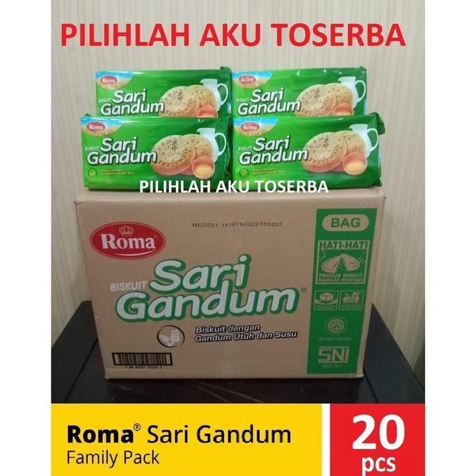 

BISKUIT ROMA SARI GANDUM FAMILY PACK 240 G - 1 KARDUS ISI 20 PCS