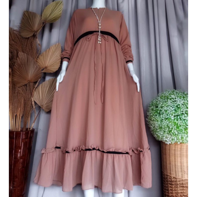 Gamis Zafina Ceruty Busui