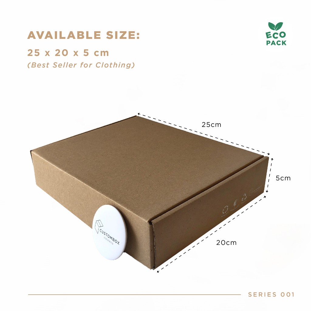 

Kardus Kotak (25.0x20.0x5.0 cm) Dus Box Kemasan Premium Ready Stock