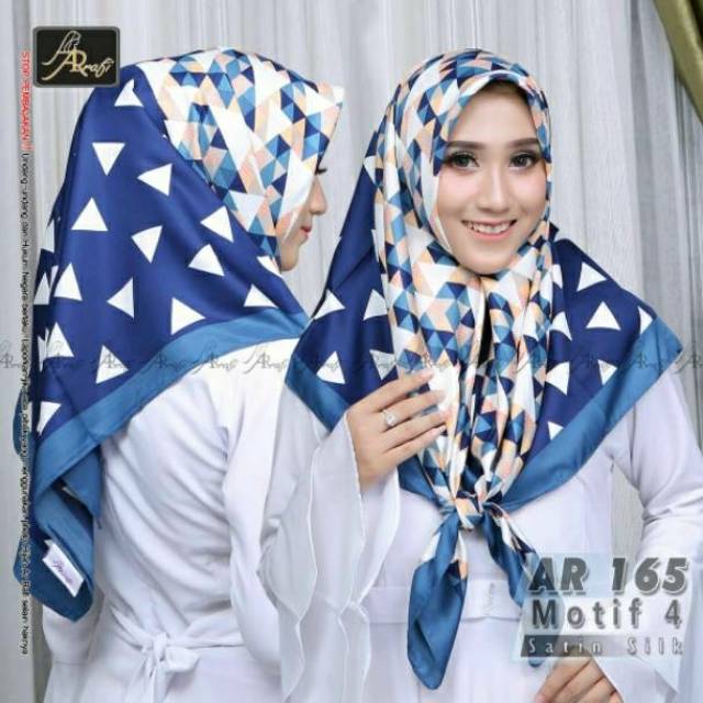 hijab segi empat by ar rafi ar 165 motif 4