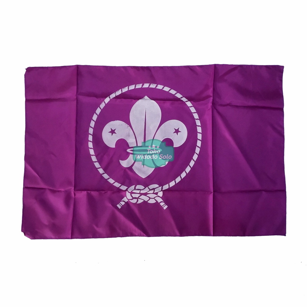 

1 BUAH Bendera Pandu Dunia Ungu Besar Pramuka 51x73cm