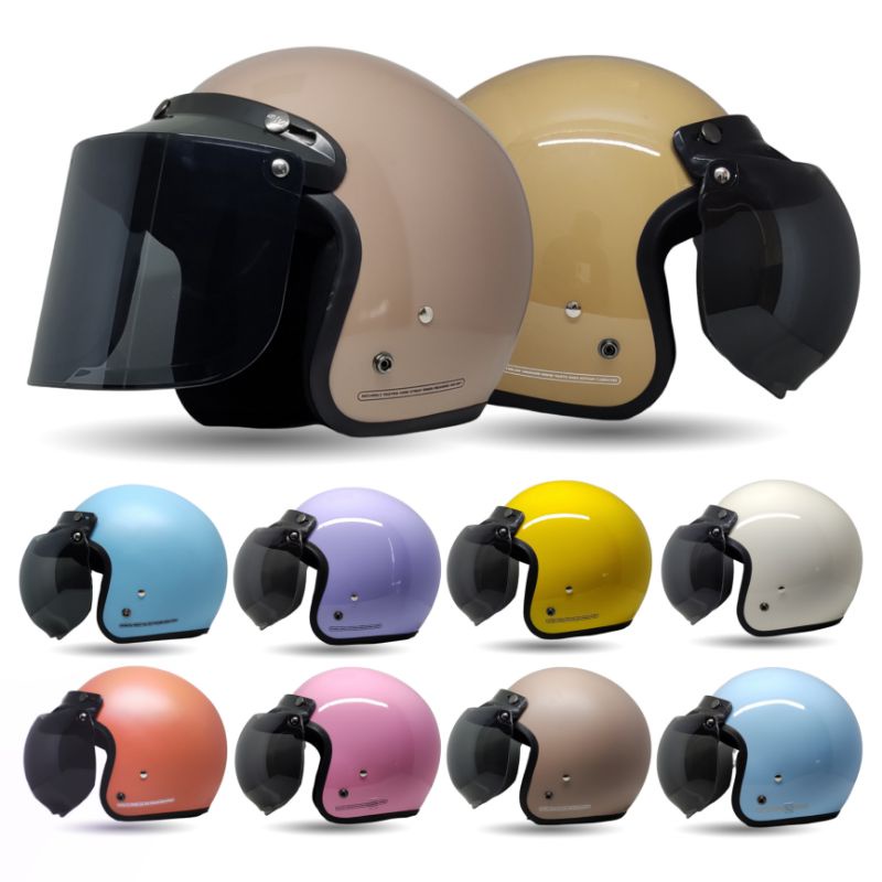 18 Juni Helm Bogo Retro Dewasa Murah Full Leher SNI