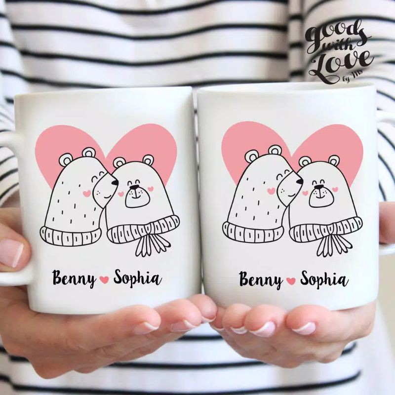 ASTONE  Souvenir Kado Hadiah Ulang Tahun Aniversary pernikahan Ultah Bayi Gelas Mug Keramik Wisuda