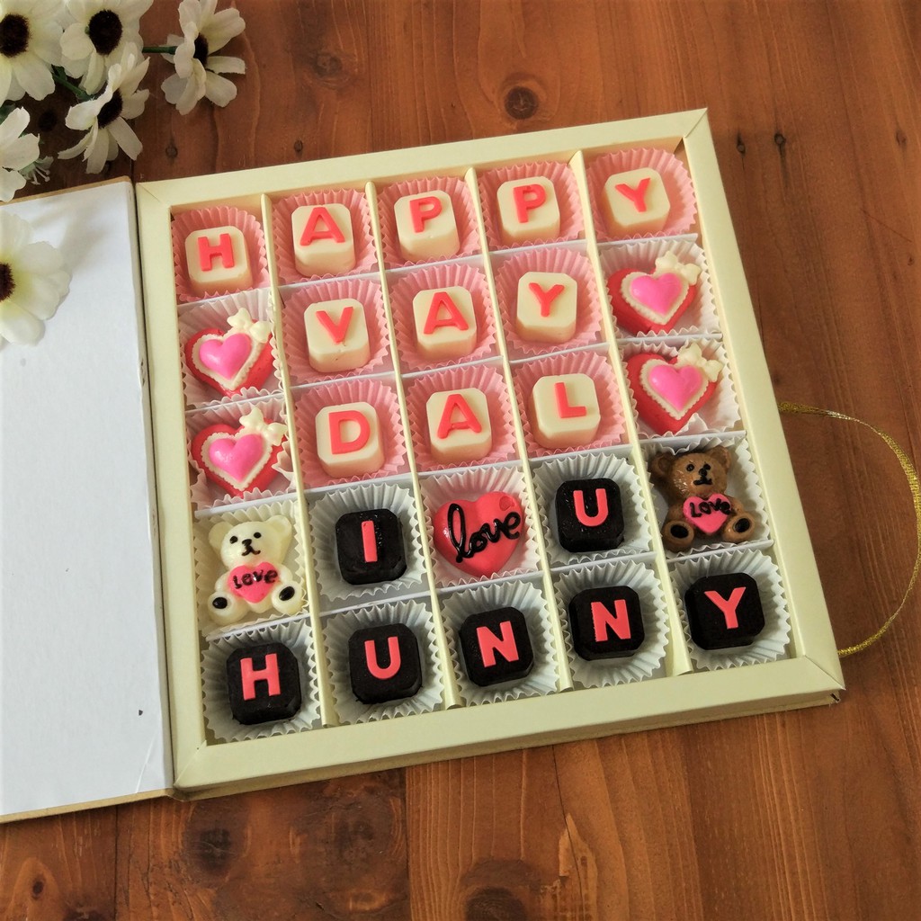 

Coklat Valentine / Cokelat Cinta (Hardcase box 25 sekat)