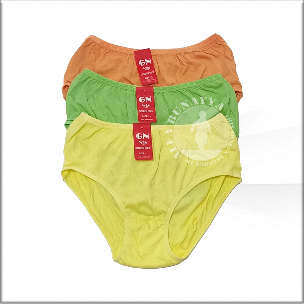 Celana Dalam Wanita GOLDEN NICK Warna Pelangi - GN Rainbow - CD GOLDEN NICK - Pakaian Dalam - Underwear