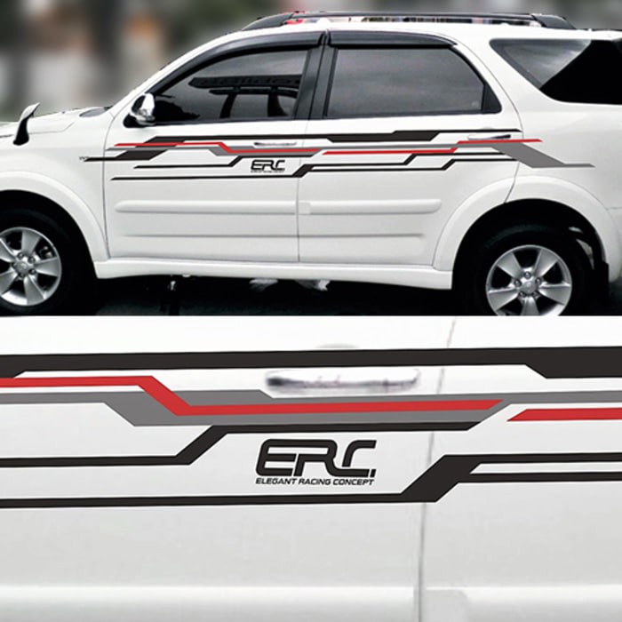 Stiker Mobil Keren Cutting Sticker Rush Erc Universal Kualitas