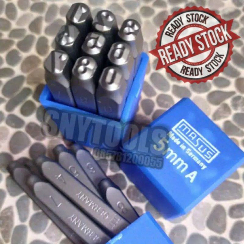 

Original MASUS Germany Angka Ketok 5 mm Stamp Punch Figure 0-9