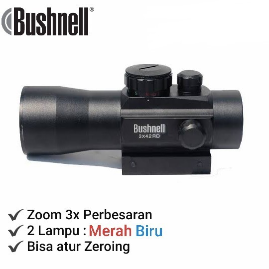 Bushnell 3x42 Red Dot Scope Zoom 3x Teleskop Telescope Acog BSA MRO