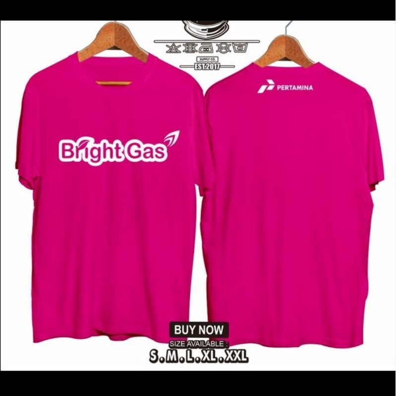 KAOS bright gas Pertamina custom polos