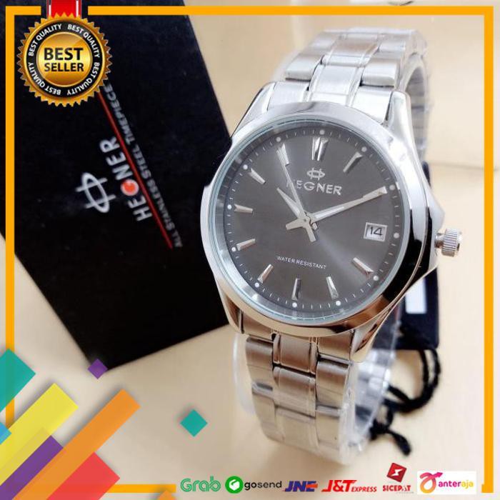 BIG SALE.. HEGNER 8009B - JAM TANGAN WANITA FORMAL MURAH - STAINLESS STEEL - ORI ..TERMURAH
