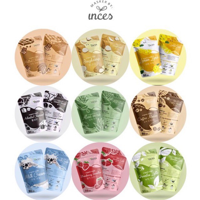 AJ Mart - Masker Bubuk Organik 50 Gram, Organic Mask, Facemask By Incess