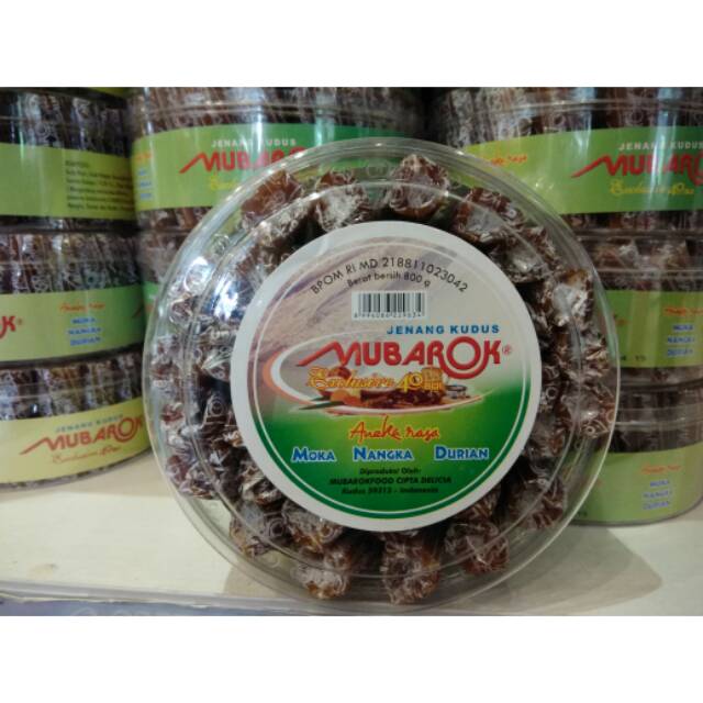 Jenang Kudus Mubarok Toples 800 gram / isi 40 pcs