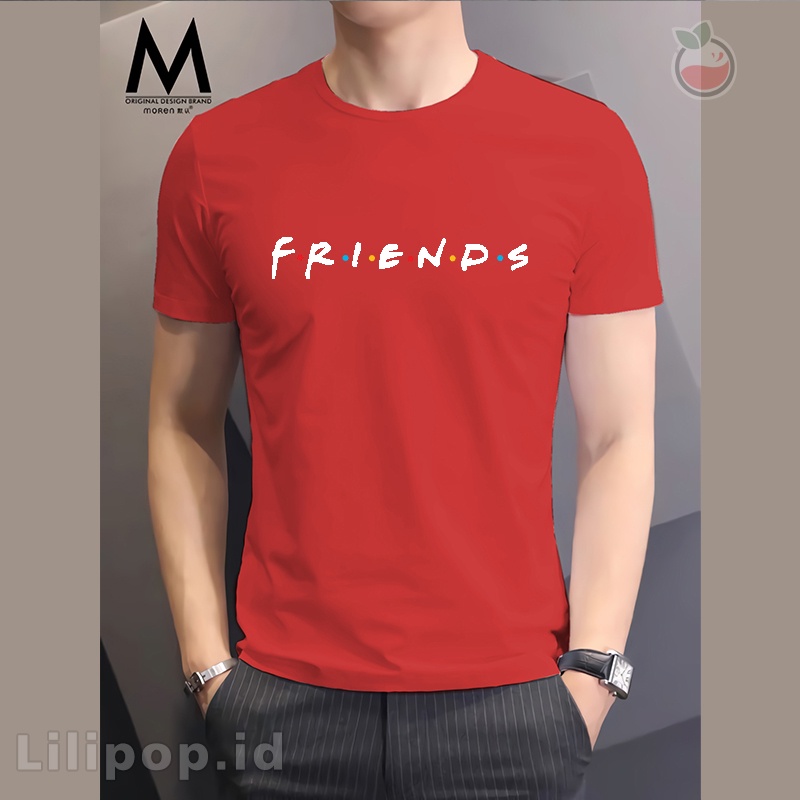 Lilipop Kaos Pria Friends Baju Distro Basic Tshirt Kasual