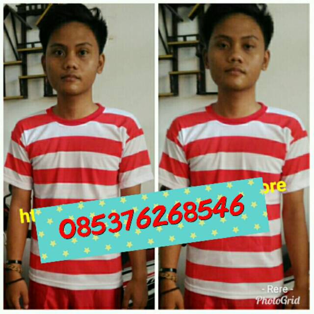 Kaos Madura Baju Merah Putih Anak dan Dewasa