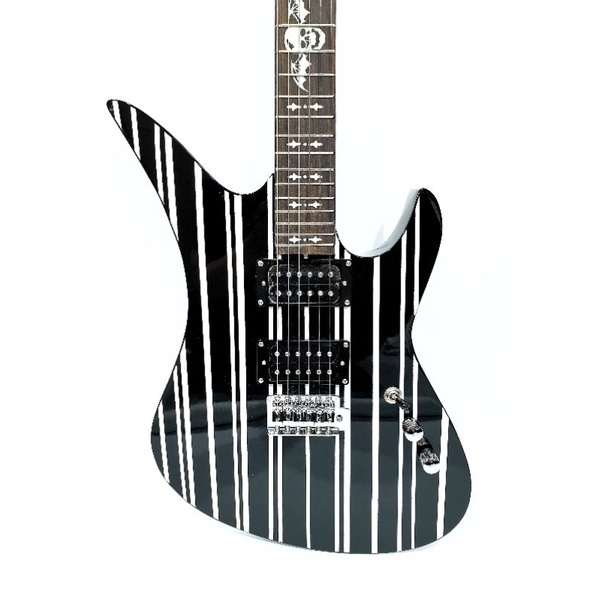 Gitar Elektrik Merk Schecter Synster Gates Diamond Series Hitam Bonus Tas dan Kabel Jack Shecter Listrik AVENGED