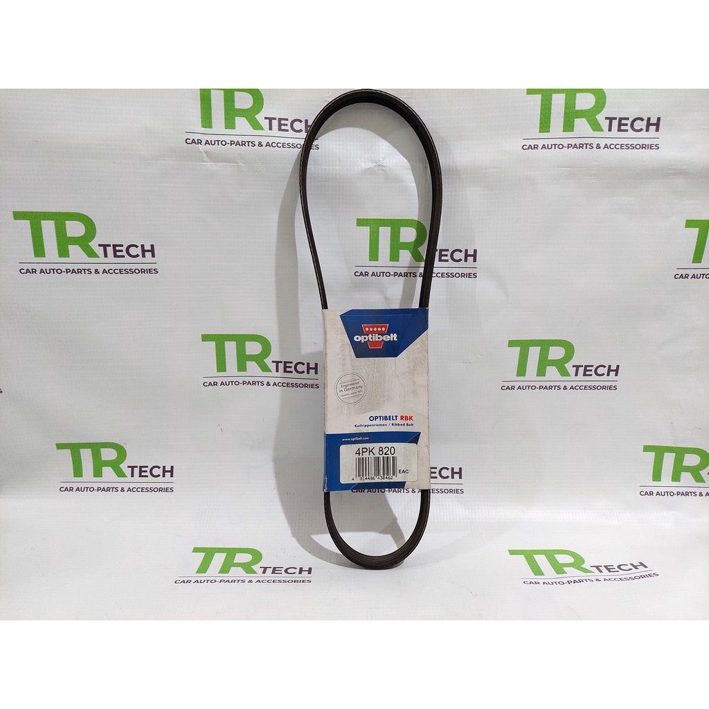 fanbelt optibelt FERIO, STARLET KAPSUL W.P/S 1.3 (ALT) 4PK820 4PK 820 / RIBBED BELT