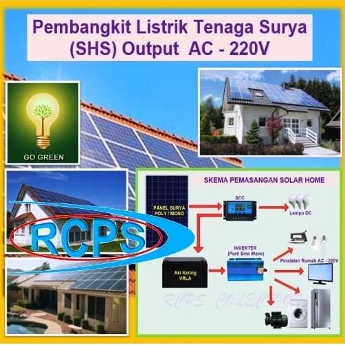 Pembangkit Listrik Tenaga Surya 2000 Watt ; Solar Home System Terlaris