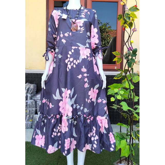 Gamis katun jepang ld 100 pb 130