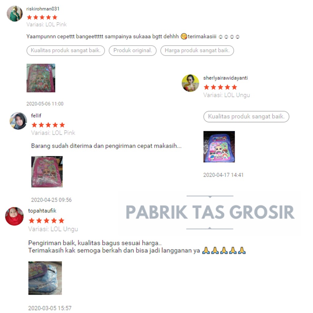 TERLARIS!! Tas Anak Cewek Playgroup PAUD TK Gambar Kartun LOL Surprise Ransel Perempuan Murah Meriah