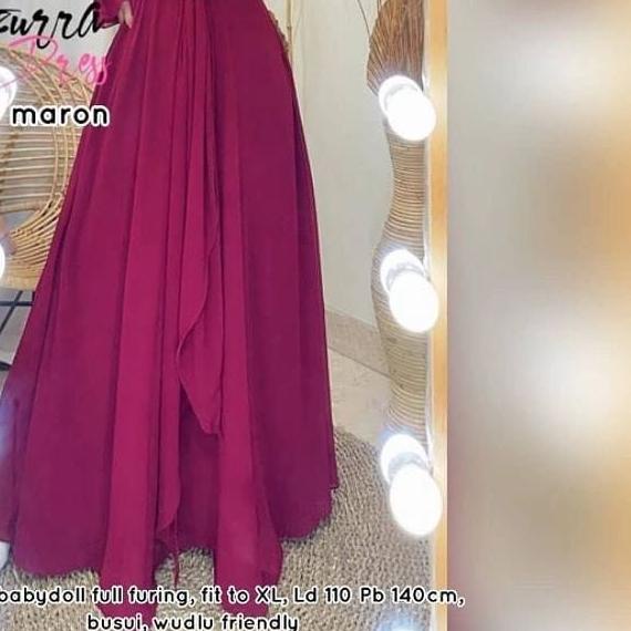 ♣ T.R - Gamis Terbaru CerutyBabydol Terlarus / Azzura Dress / Gamis Mewah Ceruty 2021 / Gamis Ceruty