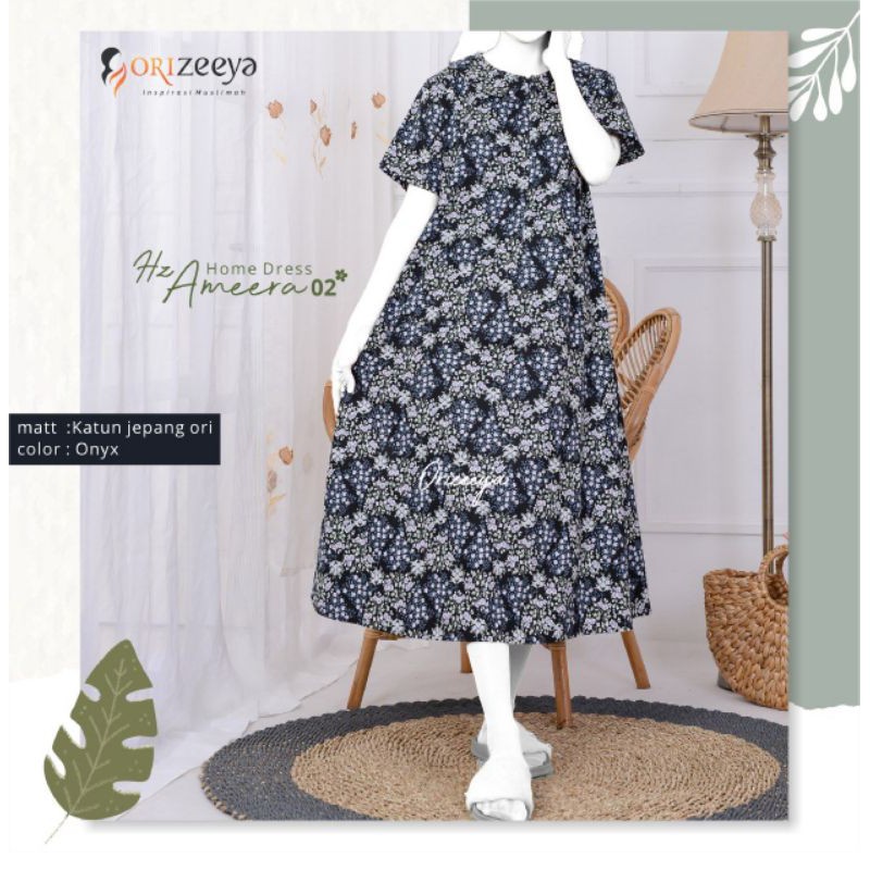 Sale Homedress Orizeeya HZ Ameera/Daster Orizeeya HZ Ameera/Daster Katun Jepang Murah