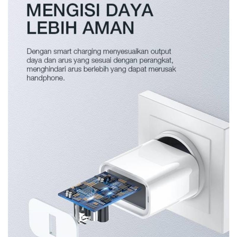 Power Adapter Kepala Charger Sigle Port 2A Original Robot [R-TK8]