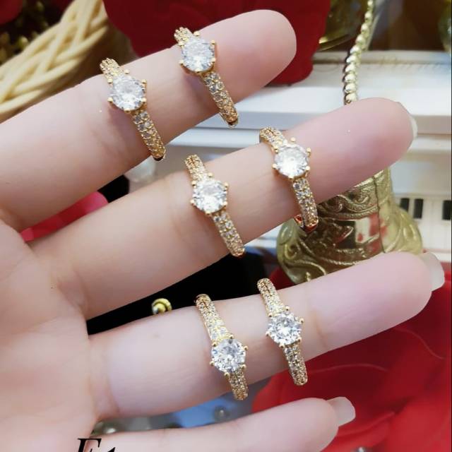 Xuping cincin lapis emas 24k 2105f