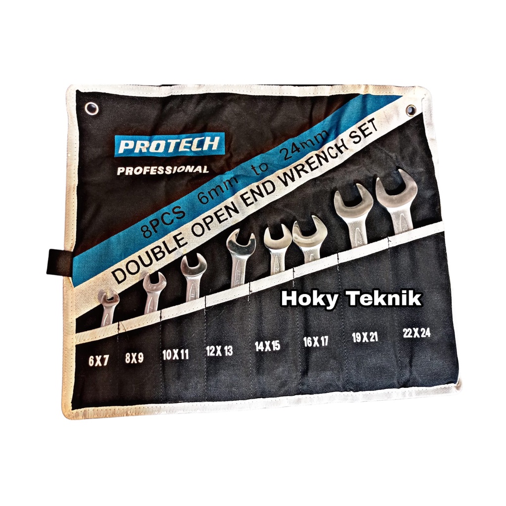 Kunci Set kunci Pas 8 Pcs PROTECH | Kunci Pas Set 6mm - 24mm