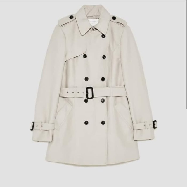 Preloved Zara Trench Coat Ori 100%