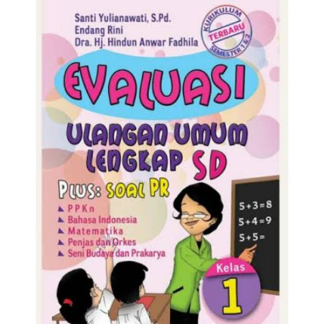 EVALUASI ULANGAN UMUM LENGKAP SD KELAS 1