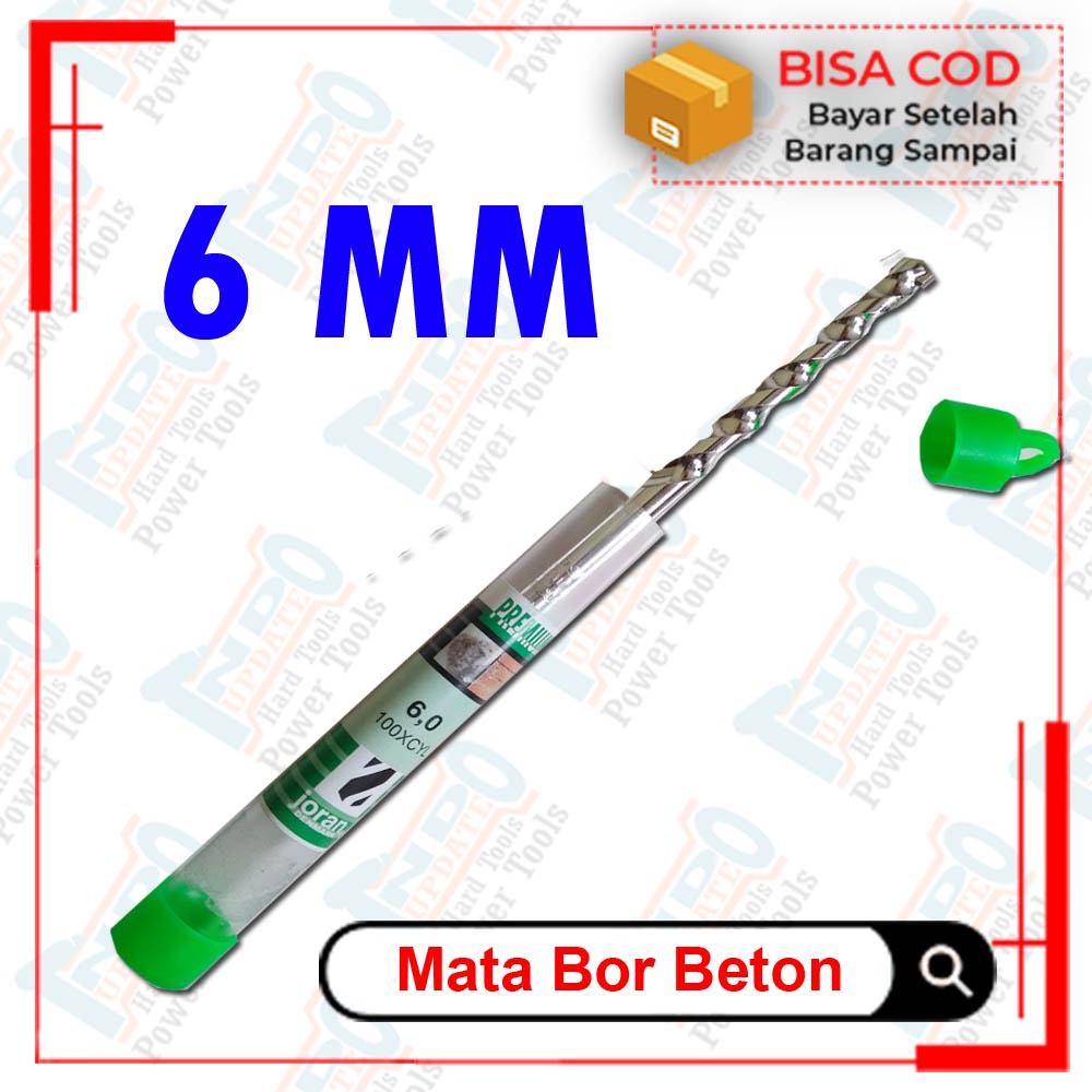 Beton Irwin 6mm Joran Murah Mata Bor Proyek Bata Dinding Batako Hebel Drill Bits Granite Tembok Asli
