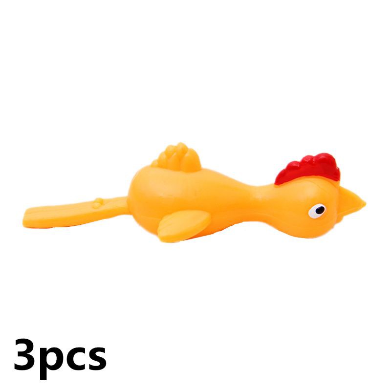 Mary 3PCS Finger Birds Fun Novelty Toys Funny Joke Rubber Chicken Stretchy Flying Turkey Party Favors