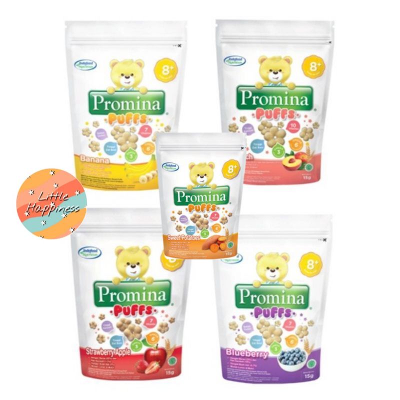 promina puff snack cemilan bayi biskuit 8 bulan