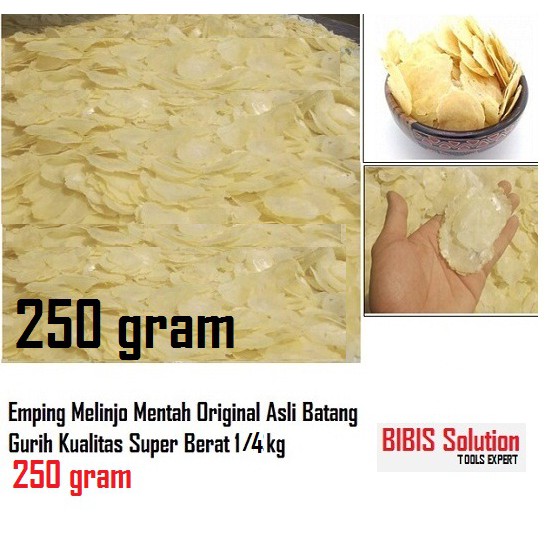 

EMPING MELINJO SEPEREMPAT KG KRUPUK EMPING MLINJO KERIPIK MENTAH 250 Gr