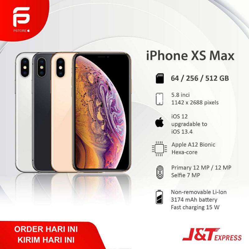 iPhone XS MAX64GB LIKE NEW GARANSI  BY OFFICAL STORE SHOPEE PSTORE
