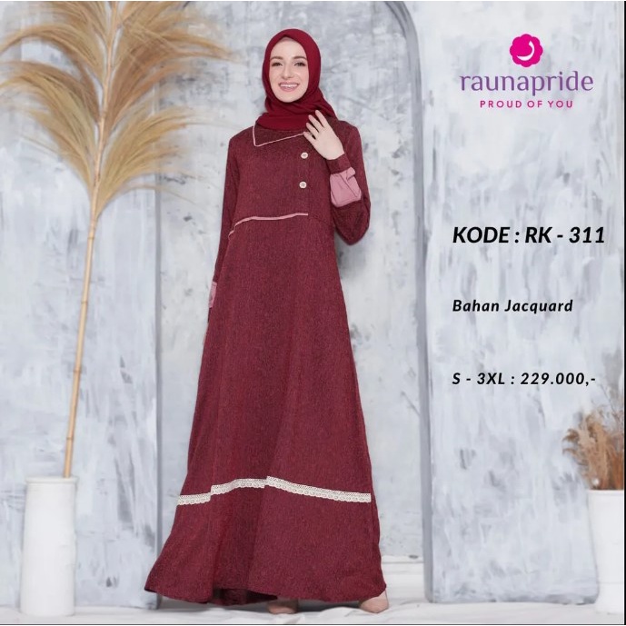Baju Couple Rauna 311 / Baju Gamis / Dress Wanita / Baju Busui / Dress Busui / Baju Sarimbit / Fashi