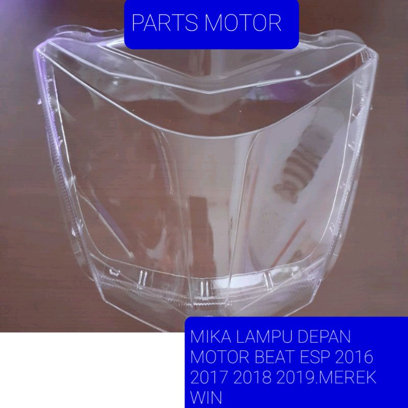 MIKA LAMPU DEPAN MOTOR HONDA BEAT ESP 2016 2017 2018 2019.Merek win