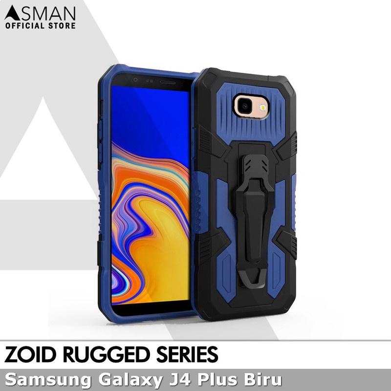 Asman Case Samsung Galaxy J4 Plus Zoid Ruged Armor Premium