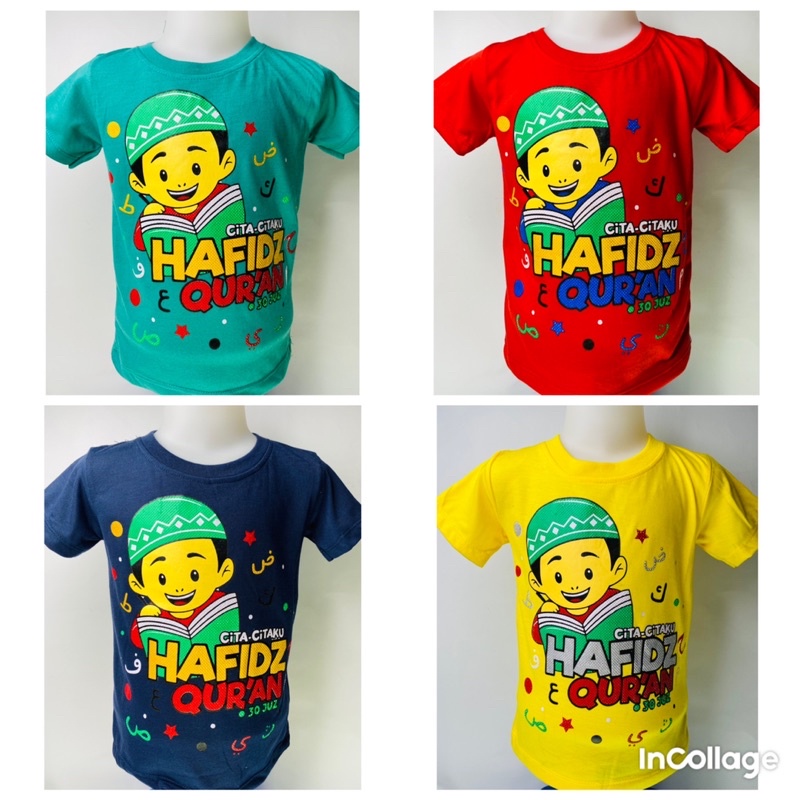 Kaos anak laki-laki-kaos CITA-CITAKU 1-10 tahun