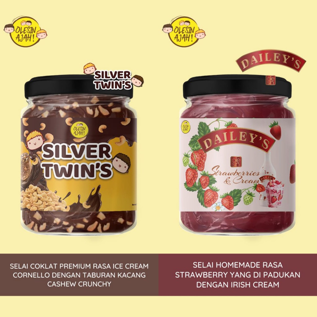 

Promo OlesinAjah Selai Silver Twin's 200Gr + Dailey's Strawberries 200Gr