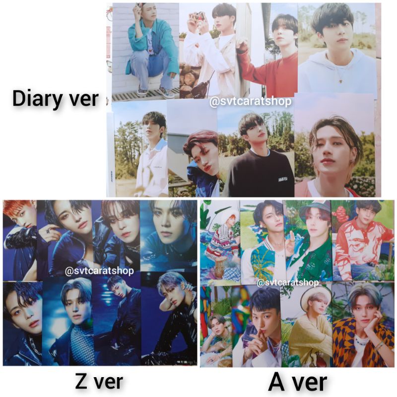 ATEEZ ZERO : FEVER PART 3 POSTCARD MEMBER OFFICIAL a ver z ver diary ver san seonghwa mingi hongjoon