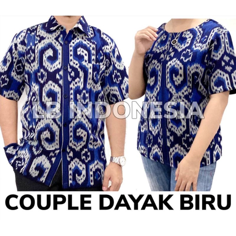 Couple tenun motif Dayak/couple tenun