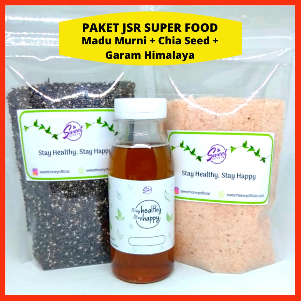 Paket Chia Seed Mexico Garam Himalaya Jsr Madu Murni Super Food Dr Zaidul Akbar Indonesia