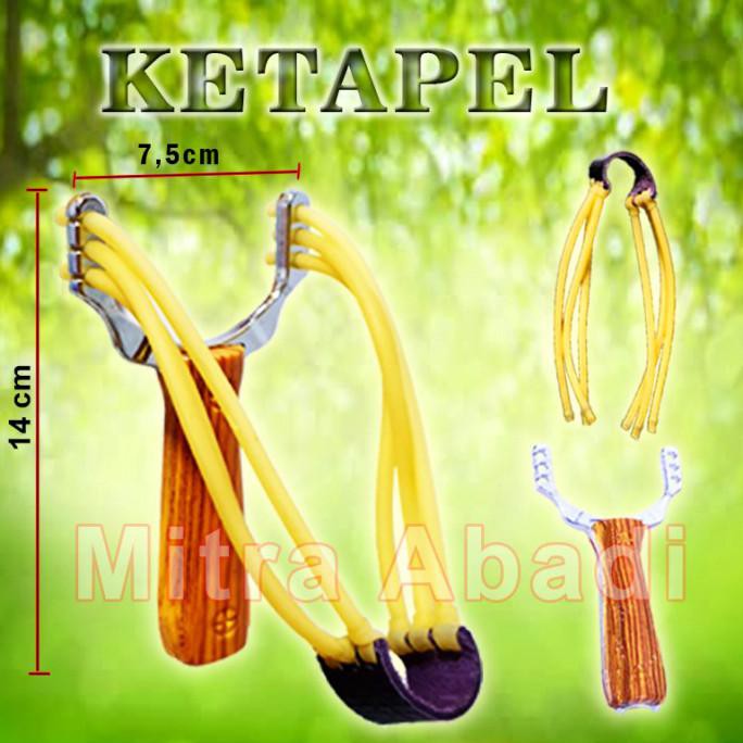 Ketapel Aluminium Berburu / Slingshot Catapult Handhelt Survival Tools