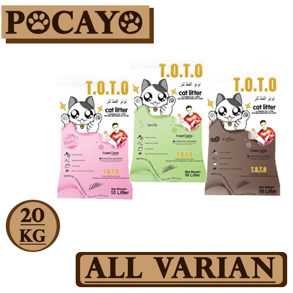 Pasir TOTO 20kg - All Varian (Grab/Gosend)